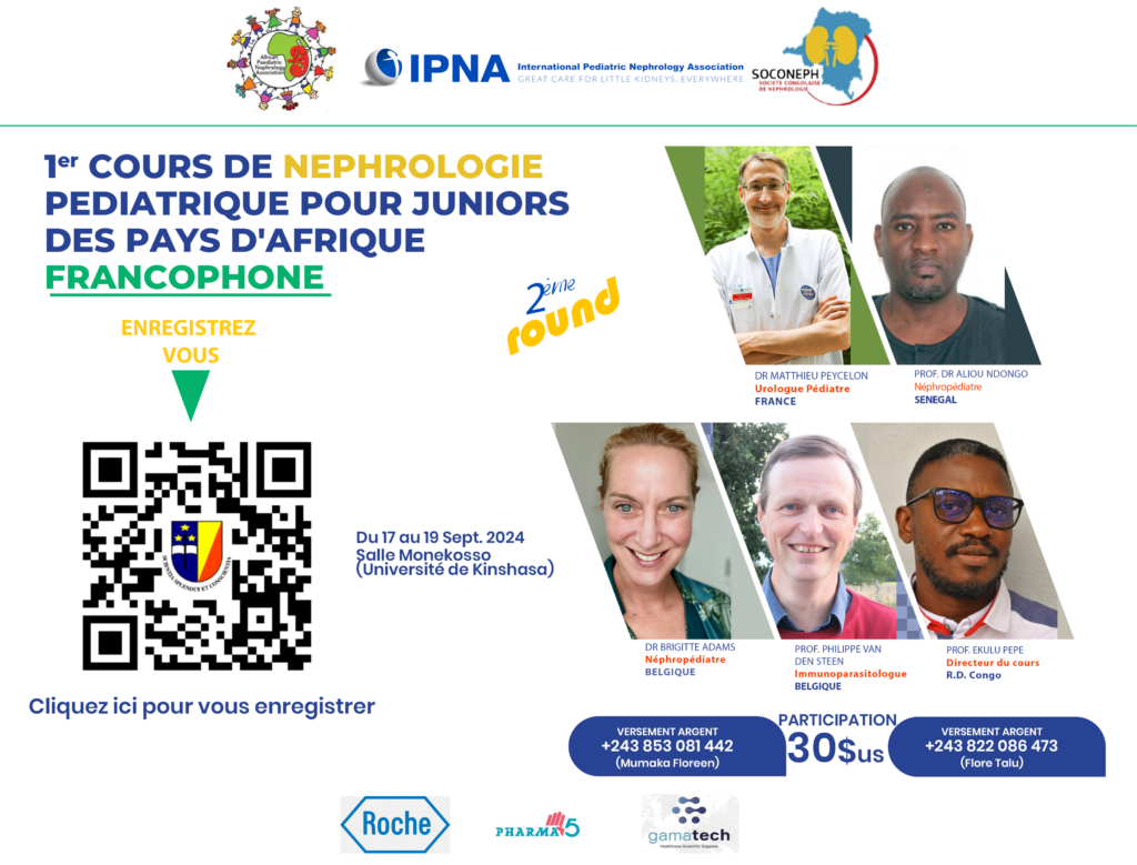2ème round du 1er Cours International de Néphrologie Pédiatrique pour médecins d&rsquo;Afrique francophone